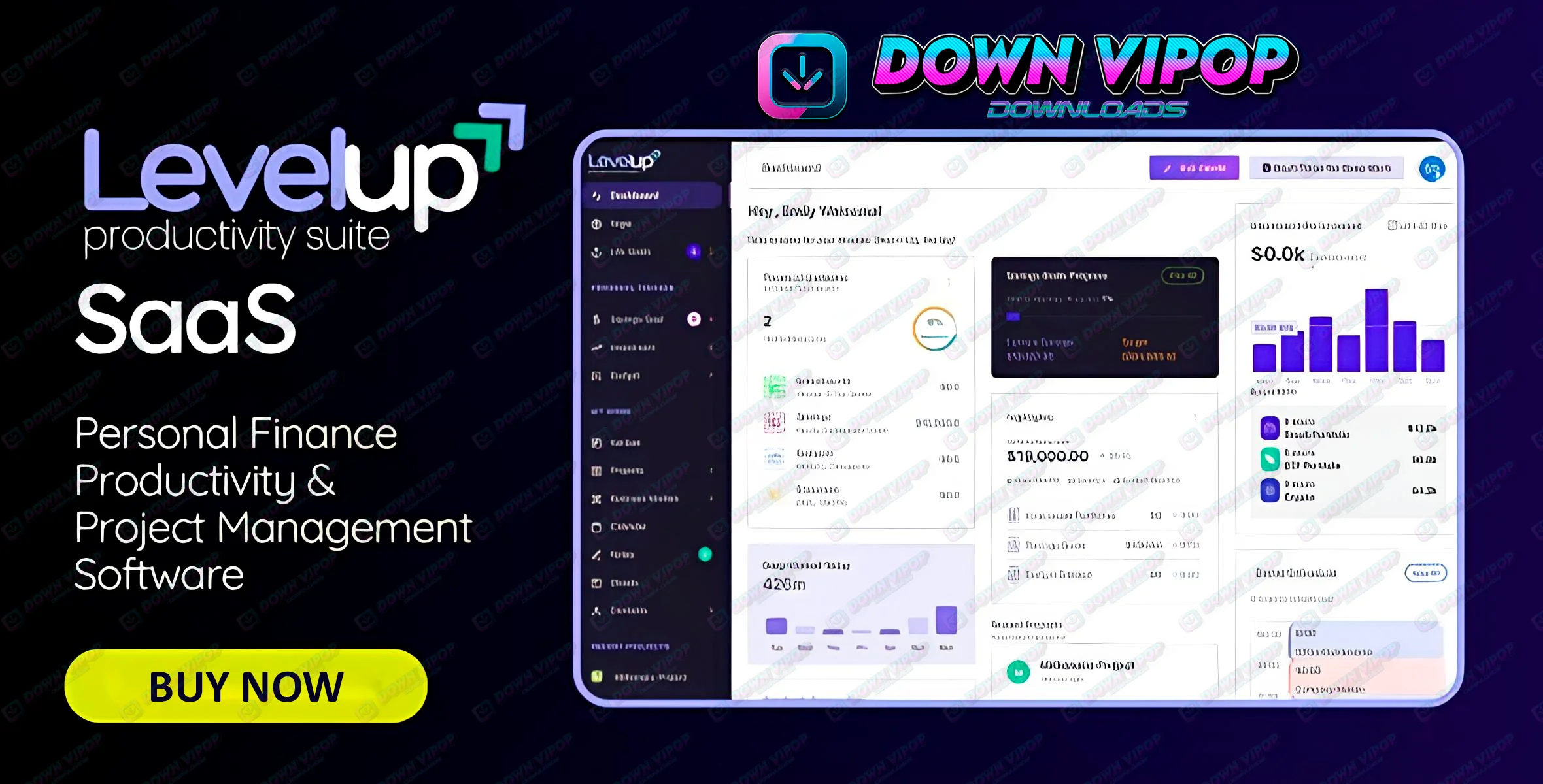 LevelUp-SaaS: Pacote completo de finanças